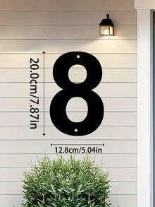 1 件现代 0-9 数字金属墙饰,家庭住址金属门牌号,房屋车库门,户外邮箱号码,墙面装饰,适用于家庭入口、门廊、商店、咖啡厅、花园、庭院别墅、办公室、户外使用、婚礼、生日、乔迁、万圣节、圣诞节和感恩节,理想的装饰礼物 - 彩色 - 查看 18
