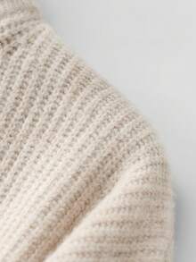 Vintage Style Men's Casual Loose Solid Color Textured Zip-Up Long Sleeve Sweater, Suitable For Commuting And Business