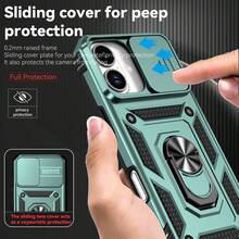Military Industry Anti-Fall 360° Rotating Ring Holder Shockproof Phone Case With Lens Protection Compatible With Apple 11/12/13/14/15/16 Pro Max, Galaxy S22/23/24/25+ Ultra, A04/A05/A14/A15/A24/A25/A34/A54/A56/A36/A26 - Green - View 8
