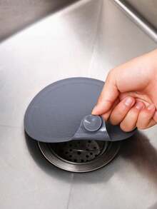 1/3 件硅胶排水塞直径适用于浴缸厨房水槽浴室水槽灰色硅胶浴缸塞 6 英寸超大水槽塞通用淋浴排水浴缸塞适用于厨房水槽浴室