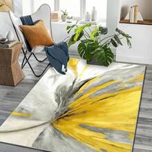 Luxurious Geometric Pattern Floor Mat - Soft, Machine Washable, Modern Minimalist Design (Gray, Yellow And White Color Scheme), Suitable For Living Room, Bedroom, Office And Other Multi-Scenes - Adds Vibrant Style To Home Decoration - Nhiều màu - Xem 5