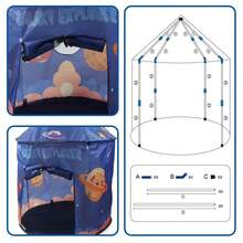 Kids Play Tent - Space-Themed Playhouse With Window, Portable Indoor/Outdoor Playhouse With Easy Setup, Durable Blue & Multicolor Kids Tent For Boys & Girls, Birthday/Christmas/Halloween Gift - Space Exploration Party Decorations Included (No Assembly Required) - Ideal For Imaginative Play & Sleepovers, Kids Indoor Play Tent, Playhouse For Kids Indoor, Outdoor Tent For Kids, Tent For, Playhouse Tent - Space - View 6
