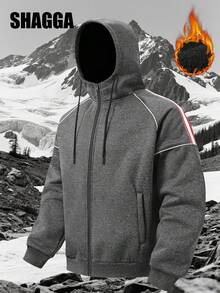 SHAGGA Men's Outdoor Fleece Hoodie Sweatshirt