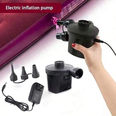 RAF Electric Air Pump,Vacuum Machine, Vacuum Suction Pump, Portable Quick-Fill Air Mattress Pumps For Inflatable Cushions With 3 Nozzles, 1DC Inflator/Deflator For Outdoor Camping, Air Sofa, Boats, Pool Toys, Airbed,Party Balloon Inflation Pump