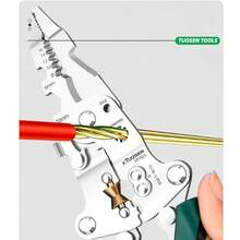 Multi-Functional Folding Wire Stripper, Crimping Pliers, Cutting Pliers, Electrician Specialized Tool