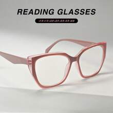 2pcs Multi-Focus Reading Glasses For Women, 1 Pair Multi-Focus Glasses + 1 Pair Regular Reading Glasses Convenient Combo, Fashionable Frames With Bifocal Lenses, Flexible Spring Hinges For Comfort, Versatile For Near And Far Sights - 粉+粉豆花D - 查看 7
