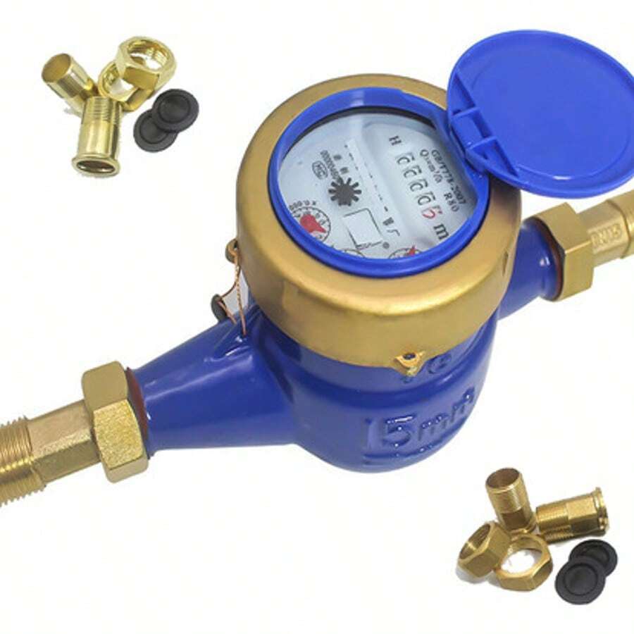 Drinking Water Meter 1/2 Single Stream Water Meter - 藍色 - 查看 1
