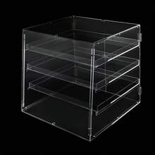 Klar Acryl Endtisch 3-Ebene Nachttisch für Wohnzimmer Schlafzimmer Heimdekor (Klar) - Transparent - Übersicht 10