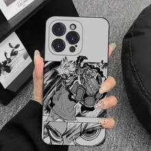 Funda de Teléfono Anime G-Gachiakuta Compatible con  16,15,14,13,12,11 Plus,Pro Max,XS,X,XR,SE,Mini,8,7, Funda Negra de Silicona Suave, Funda Compatible con  17, Funda  17 Pro, Funda  17 Pro Max - z2 - Ver 8