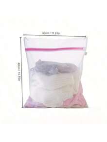 1pc Laundry Mesh Bag - Large Washing Machine Bag For Underwear, Delicate Clothes & Summer Tops - 圖片色 - 查看 4