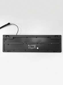 LIMEIDE طقم مكون من لوحة مفاتيح ألعاب سبع ألوان مضيئة بخلفية سوداء سلكية متوافقة مع المكتب والألعاب المنزلية، مزودة بماوس سلكي مضيء الخلفية - الأسود - مشاهدة 9