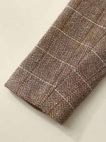 Vintage Textured Casual & Office Wear Blazer For Women