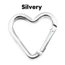 Herzförmige Karabinerhaken, DIY Bekleidungszubehör, Mini herzförmige Haken für Kindertaschen