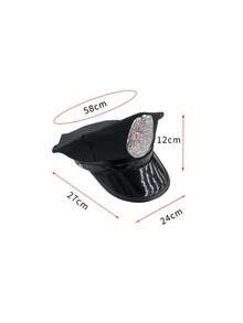 1pc Men's Hat, Uniform Prop Cap, Suitable For Party Accessories - Multicolor - View 2