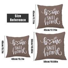 MEMNUN 4 vỏ gối in họa tiết hoa hình học màu nâu kaki đơn giản hiện đại "Home Sweet Home" [Không có ruột gối], 17,7*17,7in (45*45cm)/19,69*19,69in (50*50cm)/15,75*15,75in (40*40cm), [In một mặt] Vỏ gối bằng polyester dùng cho ghế sofa, giường, phòng khách, phòng ngủ, ô tô, văn phòng, trang trí khách sạn, quà tặng hoàn hảo cho gia đình và bạn bè, phù hợp cho mọi mùa - Nhiều màu - Xem 4