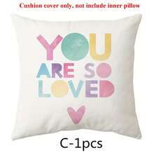 1-4 pezzi Federe per cuscini stile boho arcobaleno e sole - 45x45cm, design a cuori e nuvole cartoni animati Morandi, ispirazione per decorazione casa, cameretta, patio, divano e spazi esterni, chiusura con chiusura lampo, lavare a mano (senza cuscino incluso) - Rosa - Visualizzare 17