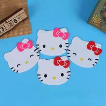 Sanrio 4/1pc 可爱Kitty卡通杯垫隔热垫防滑杯垫