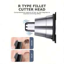 1pc Electric Nose Hair Trimmer, Portable Nose Hair Clipper For Men And Women