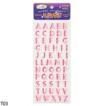 Nhãn dán chữ cái pha lê lấp lánh tự làm thiết kế tên thủ công vật dụng làm sổ lưu niệm trang trí điện thoại máy tính - Nhãn dán tự dính từ tiếng Anh A-Z - Nhiều màu - Xem 13