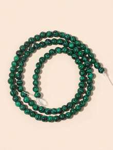 Cuentas de piedras naturales, cuentas sueltas de obsidiana, jade birmano, ojo de tigre, redondas y lisas, piedras preciosas de curación de energía para hacer joyas, pulseras y collares DIY