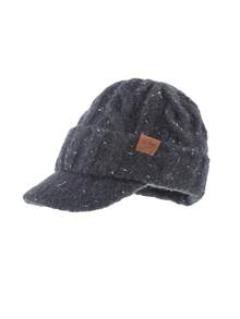 1 szt. Damska czapka baseballowa w jednolitym kolorze, uniwersalna, dzianinowa czapka beanie do użytku na zewnątrz jesienią/zimą, modna i o minimalistycznym designie, odpowiednia do codziennego noszenia