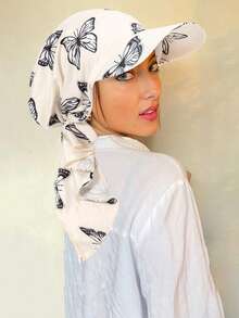 1 pieza Gorra de béisbol para mujer con visera curva estampada, cómoda y versátil para uso casual y al aire libre