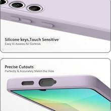 新款液態矽膠手機殼，柔軟全包覆保護殼，相容於 Galaxy S25、S24、S24 Plus/S24+、S24 Ultra、S24 FE、S20、S21、S22、S23 以及 11/11 Pro/11 Pro Max/12/12 Pro/12 Pro Max/13/13 Pro/13 Pro Max/14/14 Pro/14 Pro Max/15/15 Pro/15 Pro Max/16/16 Pro/16 Pro Max - 淺灰紫 - 查看 6
