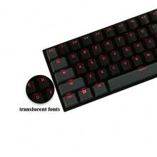 Keycap OEM Profile Translucent Keycaps Doubleshot Cherry MX Key Set For 61 87 104 MX Switches Gaming Mechanical Keyboard