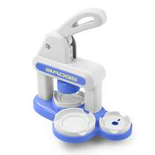 DIY Children's Breast Button Machine Fridge Magnet Badge Machine (Blue) - Blue - View 9