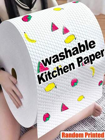 Slouchy Rags, Disposable Kitchen Towels, Washable Dish Towels, Rags, Non-Stick Oil Rags, Degreasing Wipes, Household Rags, Drying Cloths, Cleaning Supplies, Cleaning Tools ( Random Printing)