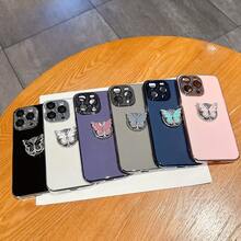 Cute Butterfly Phone Ring Holder - 360° Rotatable Adjustable Finger Grip, Compatible With IPhone And All Smartphones, Non-Slip Creative Gift For Women