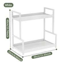 1 pièce Étagère de rangement multifonction pour épices de cuisine, cosmétiques et articles ménagers, organisateur de comptoir pour la cuisine et la salle de bain - Multicolore - Voir 13