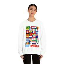 One World Flags Of The World - Unisex Crewneck Sweatshirt - White - View 4