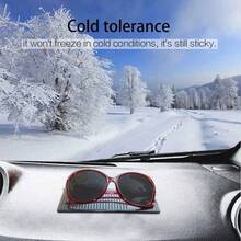 - Alfombrilla adhesiva para salpicadero 4 unidades, extrable y sin rastros con almohadilla de resistente al calor, antideslizante, para telfono celular, anteojos de sol, llaves, monedas - medio - Ver 5