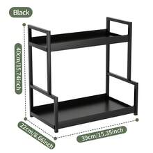 1 pièce Étagère de rangement multifonction pour épices de cuisine, cosmétiques et articles ménagers, organisateur de comptoir pour la cuisine et la salle de bain - Multicolore - Voir 14