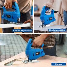 Sierra Caladora Eléctrica Profesional De Corte 840w Con 6 Velocidades Ajustables, 50 Accesorios Abrazadera Y Porta Cuchilla Sierra Para Madera/metal/plástico - Incluye 40 Hojas Con Guantes - Tipo de Enchufe A USA (110-127V) - Ver 5