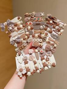 15pcs/Set Cute Colorful Hair Clips For Girls - Multicolor - View 3