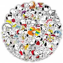 50 Pcs Dog Stickers, Snoopy Graffiti Stickers, Water Bottles, Suitcases, Laptops, Hand Accounts, Waterproof Stickers