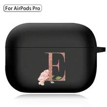 Earphone Case For Airpods (1st / 2nd / 3/4rd Generation) / Airpods Pro /Pro 2 Printed Gold Letters Soft Silicone Wireless BT Headphones Charging Box Protective Cover