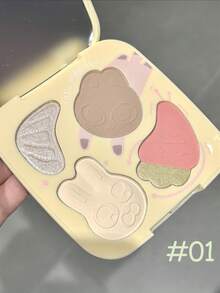 Little Ondine طقم مكياج متعدد الألوان 01 برتقالي، شديد الصبغة، مسحوق ناعم. للعيون والخدود والتبريز. يخلق مظهرًا حلوًا ونشيطًا. مقاوم للاستمرار، طقم مكياج شامل. هدية مثالية! 12 جرام / 0.42 أونصة