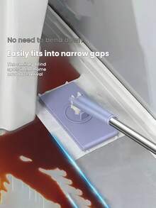 无绳旋转拖把，干湿两用超细纤维拖把，适用于地板清洁，小巧，可重复使用拖把垫，非常适合硬木和复合地板