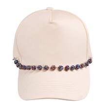 1pc Rhinestone Beaded Chain Accessory, Fashionable & Versatile Hat Chain, Premium Accessory For Daily Wear