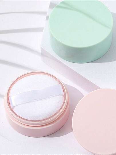 迷你 6g 可填充散粉瓶，带筛子和粉扑 - 防水防漏旅行化妆容器，便携式粉饼分配器，适合家庭和外出（1 件）旅行必需品假期