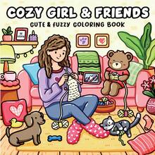 24 Pages Warm Girl & Friends | Educational Stress Relief | Adult Coloring Book. Contains 24 Pages Of Warm Scenes, Girls Taking Photos With Pet Friends, Planting Flowers, Etc. Delicate Patterns And Clear Lines. An Ideal Choice For Relaxation, Suitable For Stationery, School Supplies, And As A Gift For Girls On Occasions Like Valentine's Day And New Year.