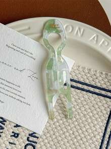 8pcs/6pcs/1pc Vintage French Elegant Casual Acetate Hair Clips, Retro U-Shaped High-End Bun Maker, Simple Elegant Hair Accessories, Suitable For Daily And Holiday Use, Gift For Women - Multicolor - View 11