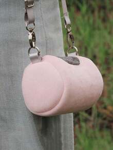 Hamster Travel Carrier Bag Round Crossbody Bag Portable Hamster Pet Bag Handbag With Adjustable Single Shoulder Strap Small Pet Supplies - Multicolor - View 5