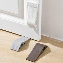 1 tipo de batente de porta arqueado sem furos, feito de material com design de armazenamento, adequado para doméstica e batente de porta infantil anticolisão