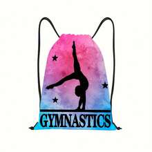 Mochila de gimnasia y yoga - Mochila de cordón, bolsa de gimnasio para entusiastas de la danza y la gimnasia, almacenamiento plegable, bolsa de cordón, bolsa de natación, ligera, gran capacidad, almacenamiento de zapatos, bolsa deportiva, bolsa de viaje de fitness y yoga, regalo para aficionados al fútbol 41cm*33cm