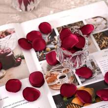 195pcs Artificial Rose Petals, Best Gift, Party Supplies, Holiday Decoration, Festive Accents, Elegant Floral, Durable Material, Petals, Fake Roses, Decorative Roses, Party Organizers, Home Decor, Silk-Like Material, Suitable For Flower Girl Baskets, Aisle Toss, Tabletop Decor, Party Confetti, Bridal Shower, Romantic Nights
