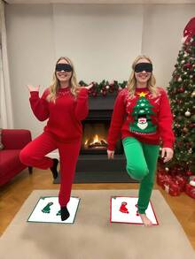 即插即用的游戏垫，游戏玩法简单有趣，工艺精湛，可折叠、可重复使用，非常适合派对娱乐、圣诞节庆祝活动等。